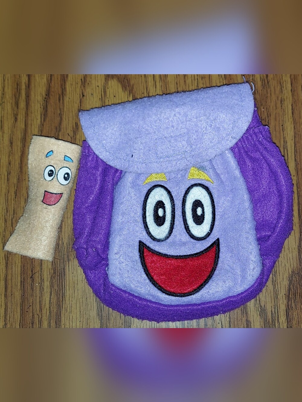 Vintage Dora The Explorer Small Clipon Backpack Toy With Map